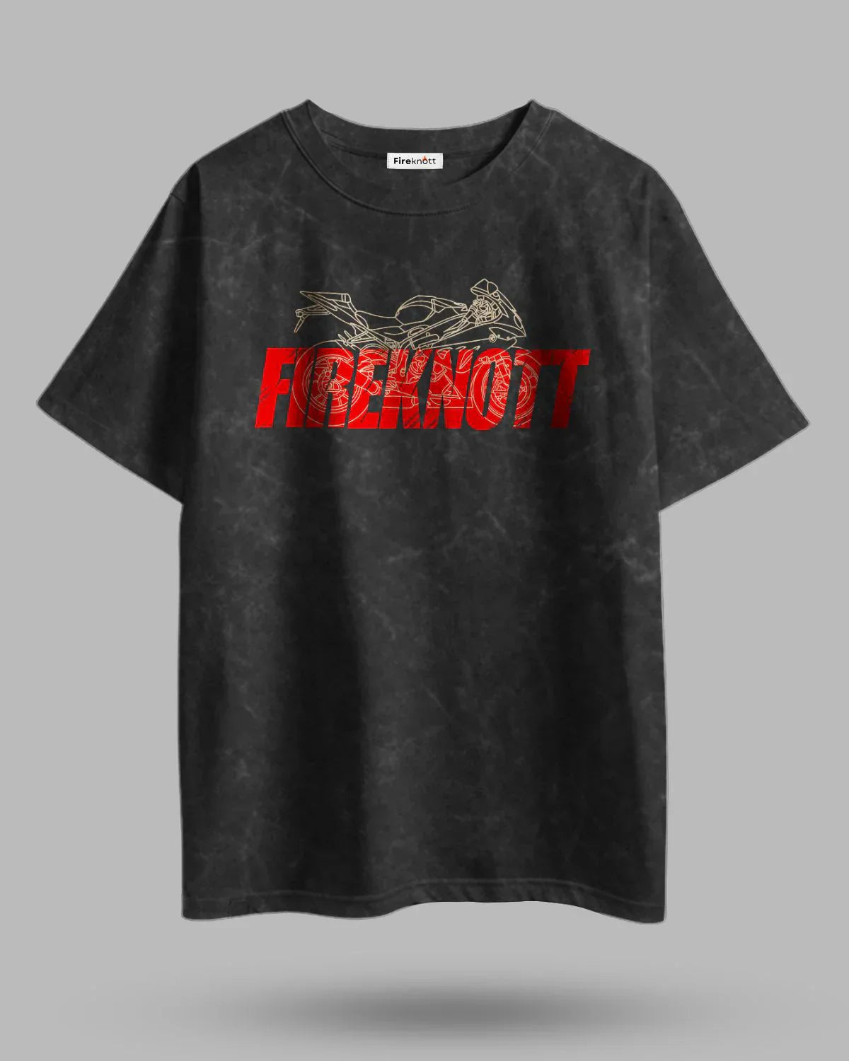 Moto Black Acid Wash Oversized T-Shirt ๐ค
