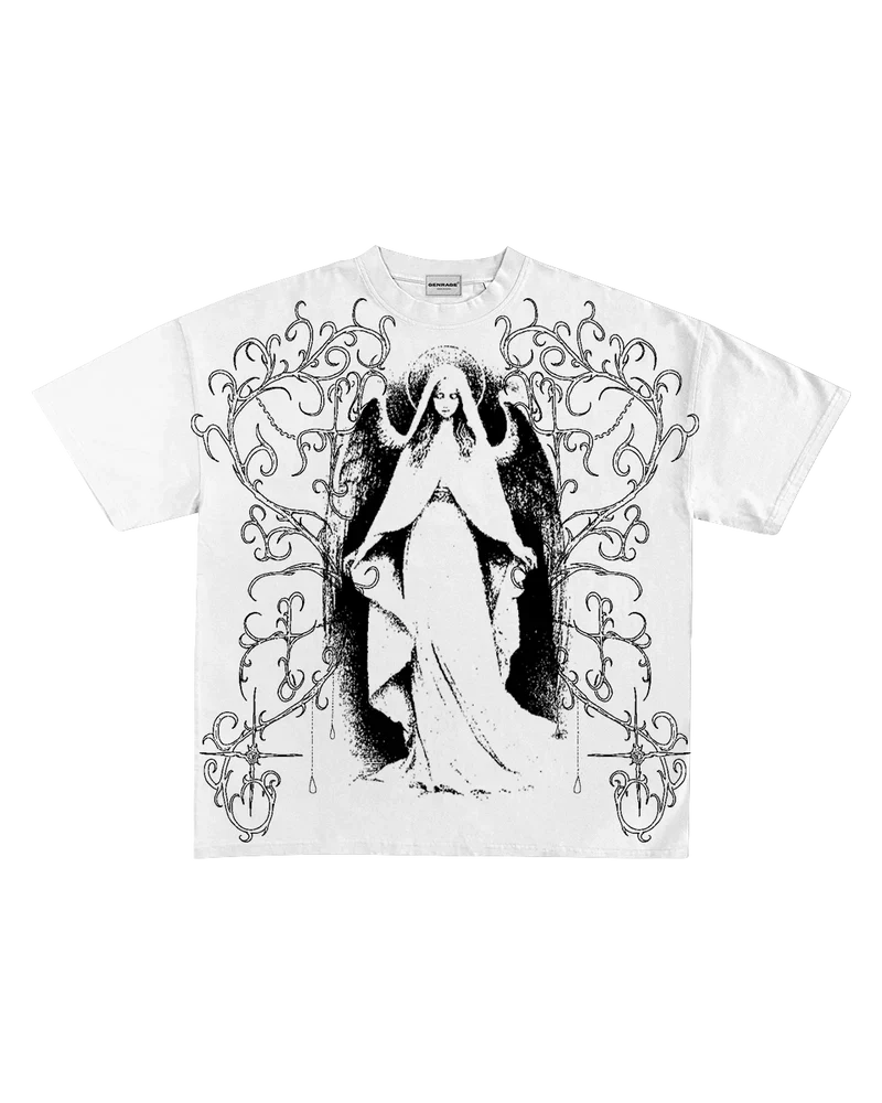 Ghost Boxy Oversized Cotton T-Shirt 👻🖤