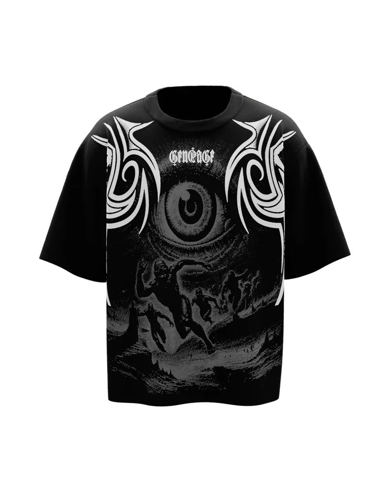 Fury Black Unisex Boxy Oversized Cotton T-Shirt 🖤⚡