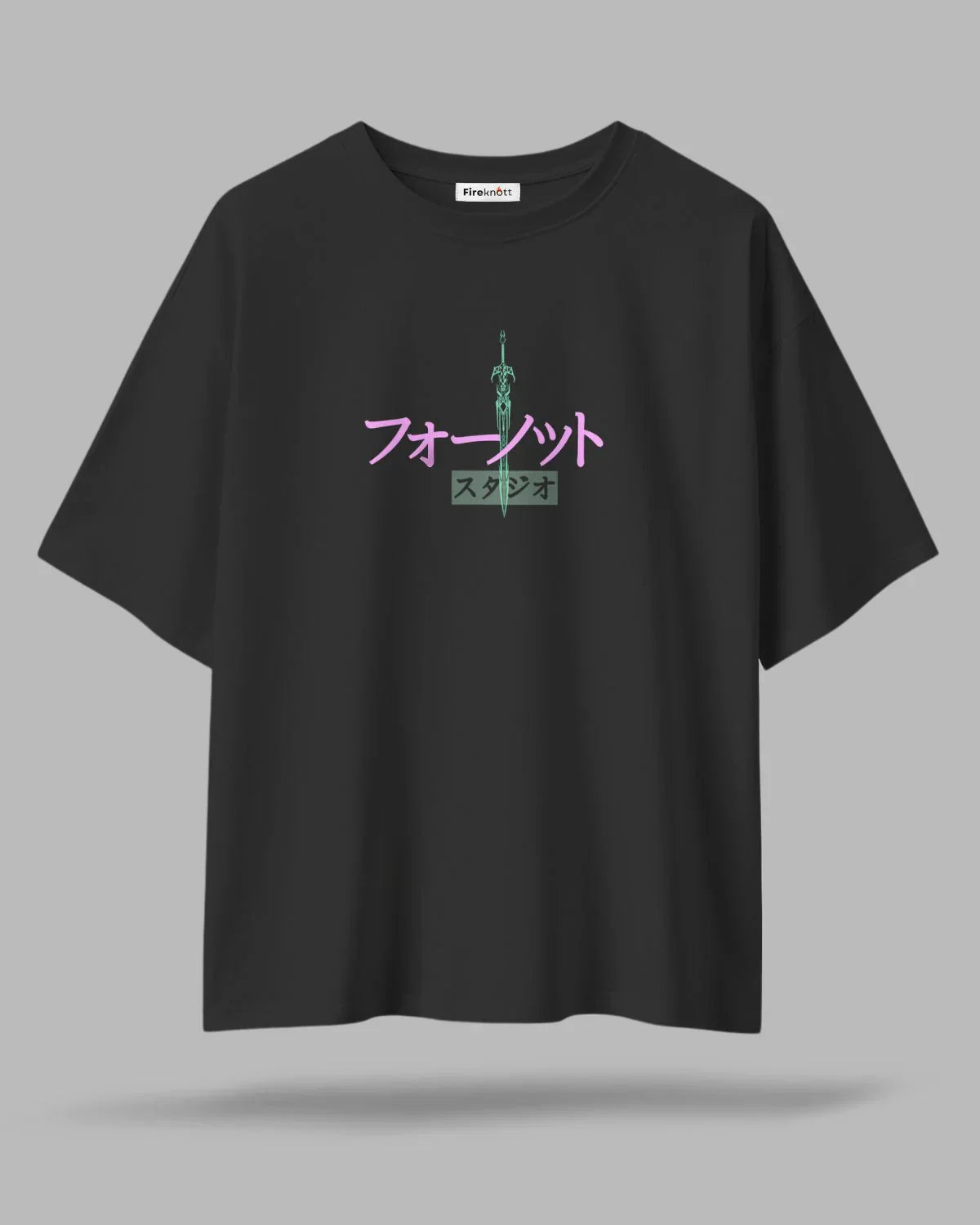 Samurai Shadow Acid Wash Oversized T-Shirt – Japanese Warrior Edition ⚔️🖤👕