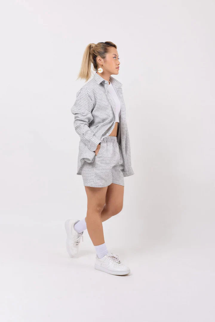Grey Patterned Co-ord Set