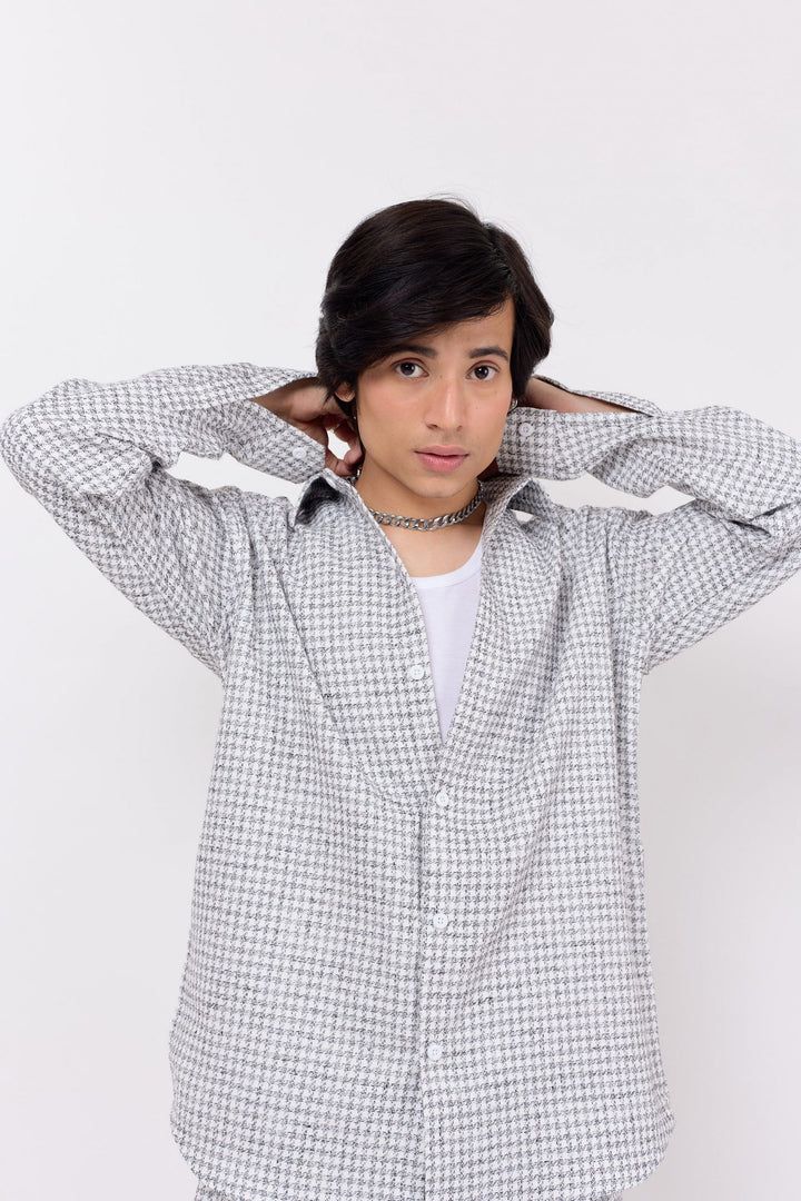 Grey Patterned Co-ord Set