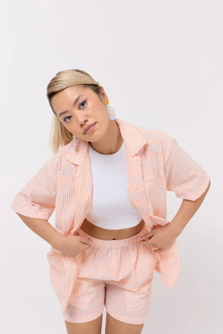 Coral Peach Co-ord Set