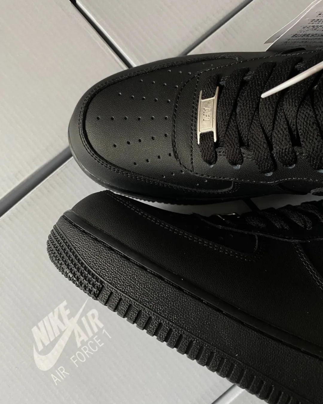 Nike Air Force 1 Low – Triple Black | Classic Leather Sneakers