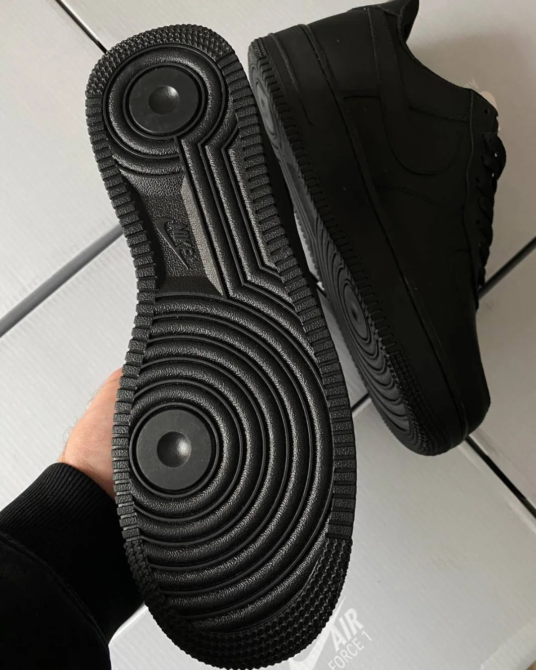 Nike Air Force 1 Low – Triple Black | Classic Leather Sneakers