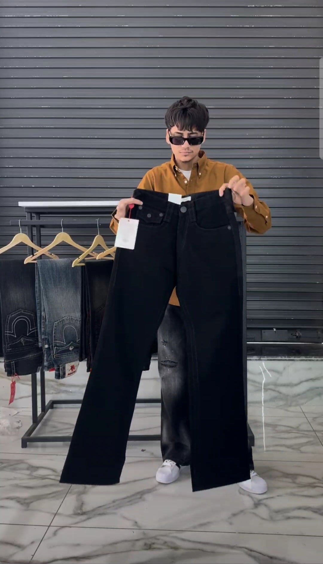 New Mid-Wash Bell Bottom Jeans
