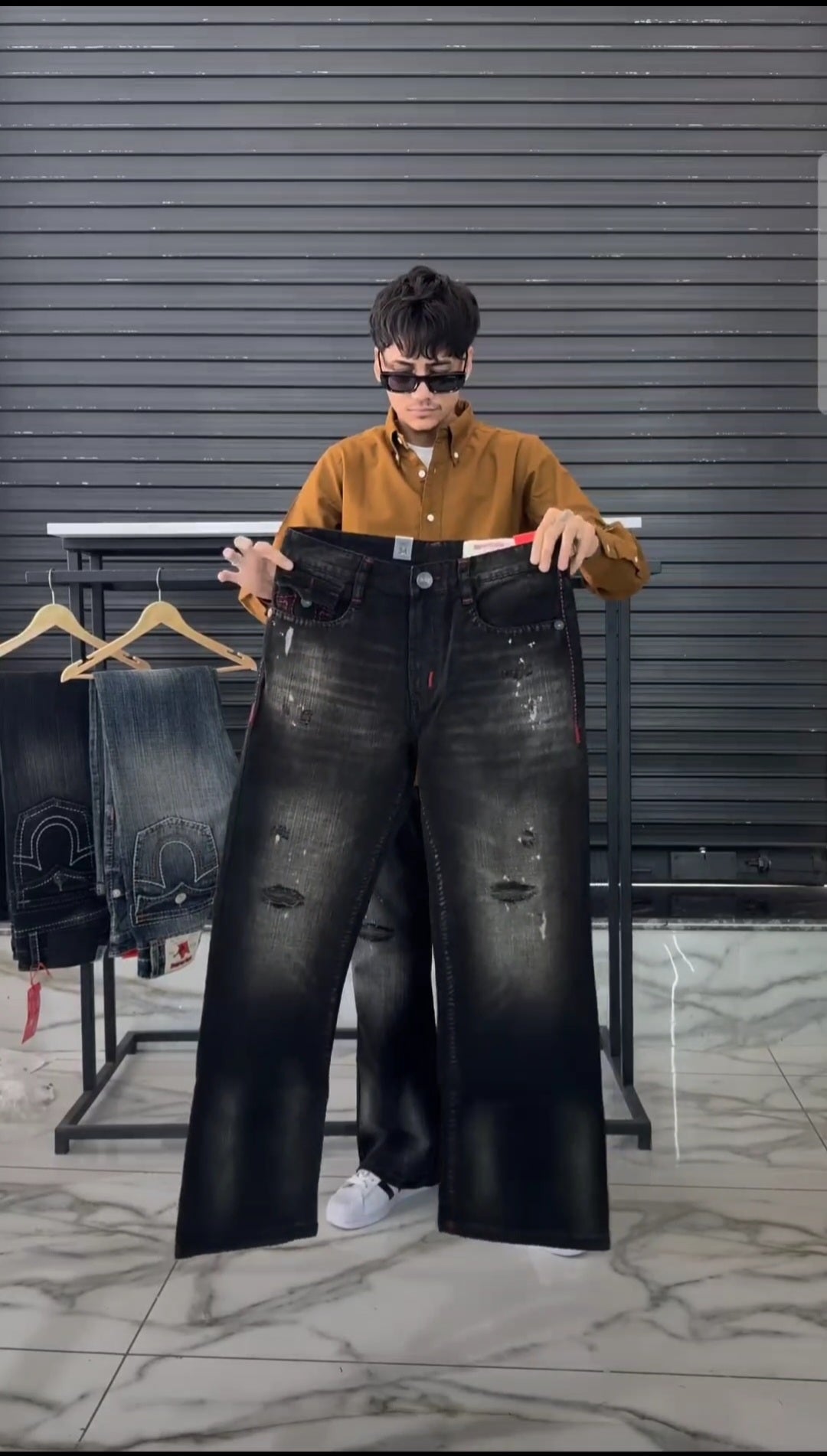 New Mid-Wash Bell Bottom Jeans