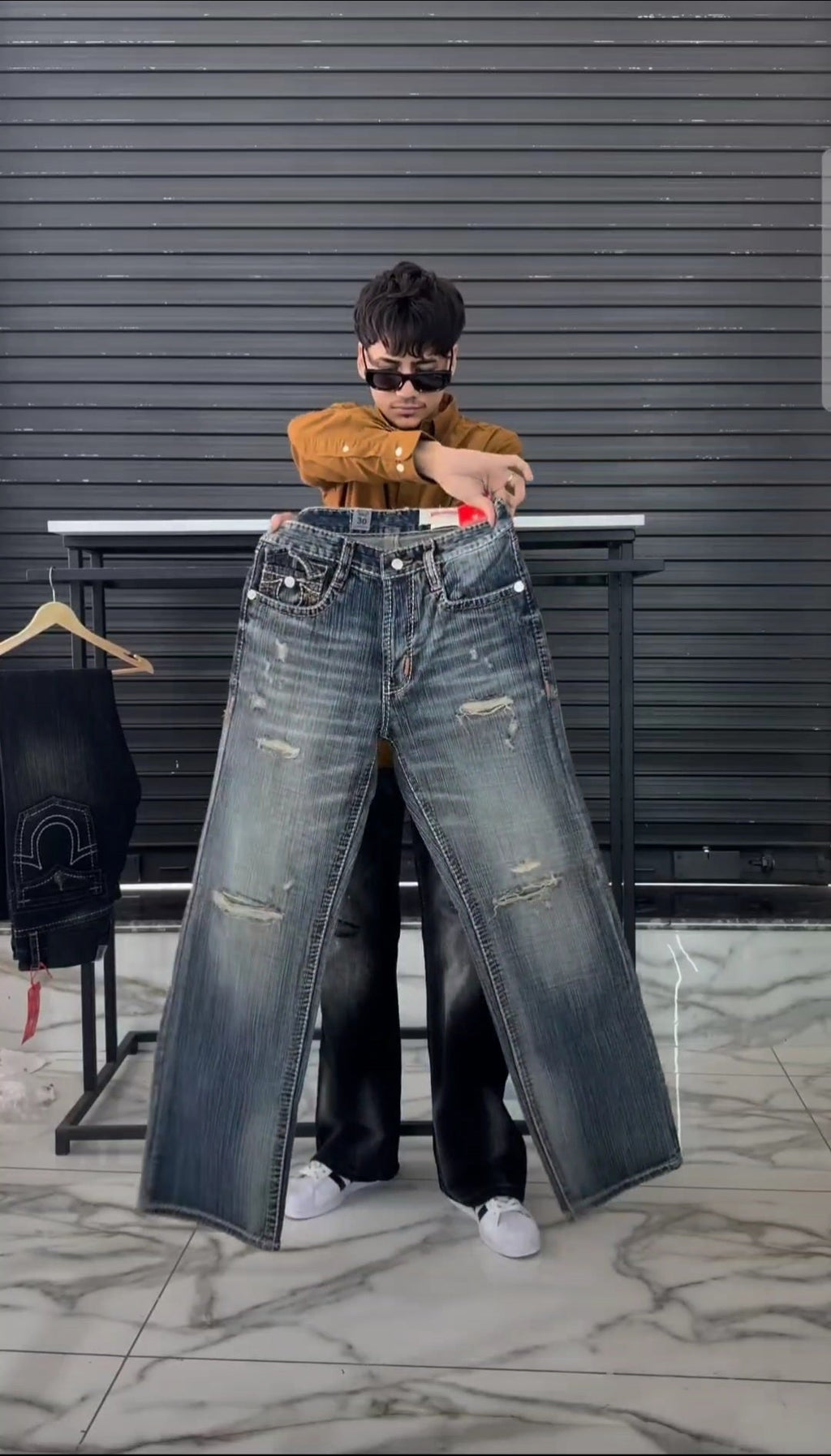 New Mid-Wash Bell Bottom Jeans